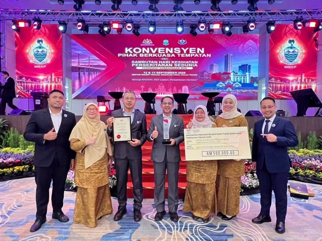 Perbadanan Putrajaya merangkul tempat ketiga dalam Anugerah Penarafan Bintang Pihak Berkuasa Tempatan (PBT) 