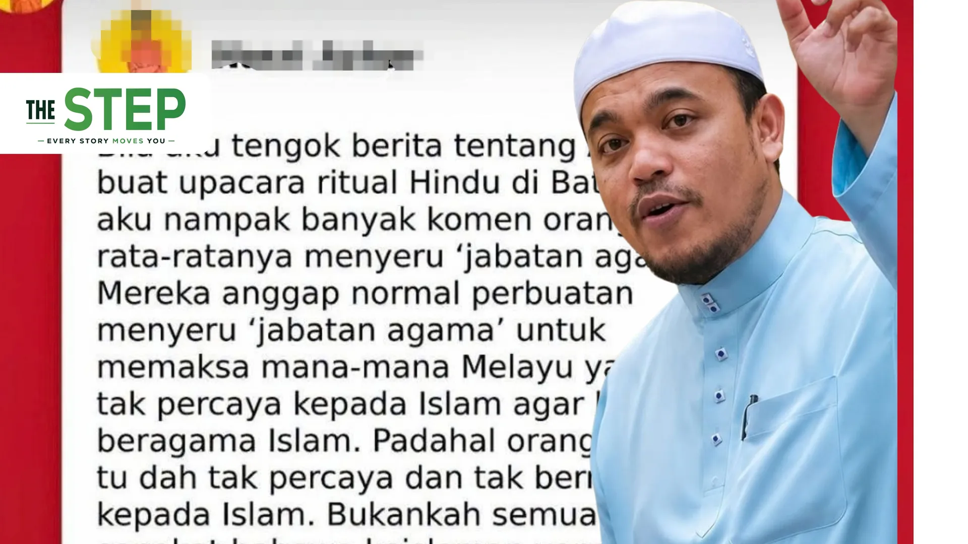 PU Syed menyifatkan pandangan individu terbabit sebagai mengelirukan kerana didakwa mencampuradukkan isu memaksa seseorang memeluk Islam dengan tindakan menangani kes seorang Muslim yang didakwa terpesong akidahnya.