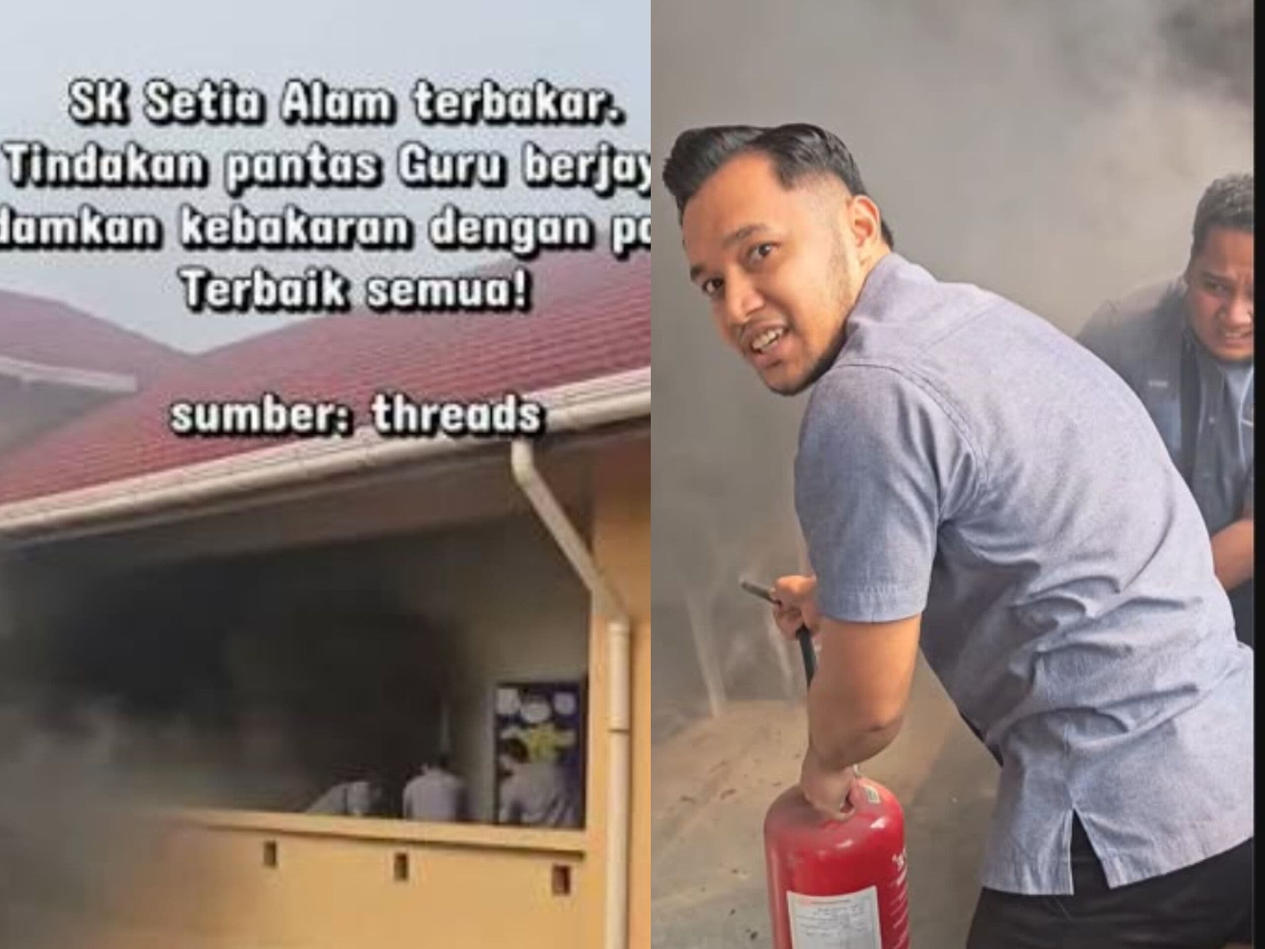 Apabila keadaan genting berlaku, cikgu pun boleh jadi hero.