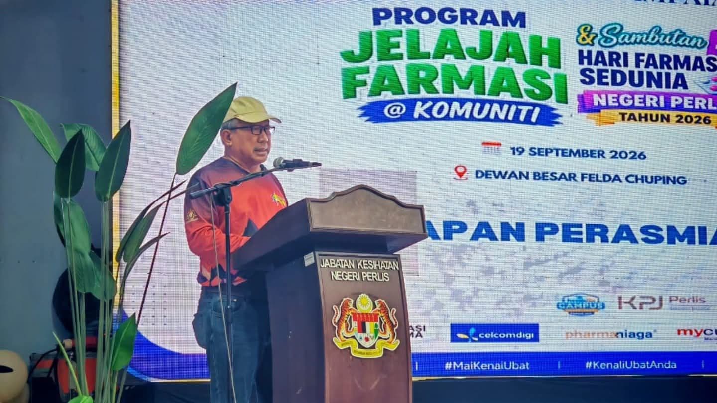 Program Jelajah Farmasi @ Komuniti dan Sambutan Hari Farmasi Sedunia Negeri Perlis 2026 menjadi platform memperkukuh kesedaran masyarakat mengenai penjagaan kesihatan