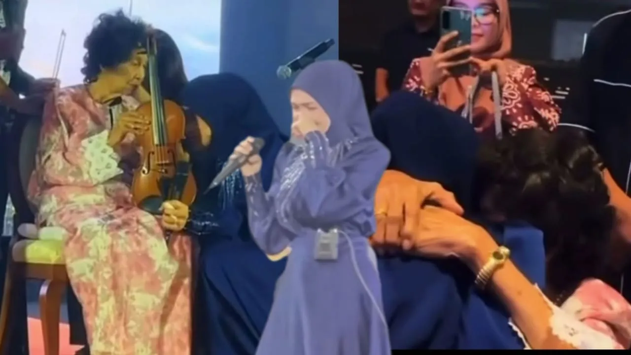 “Kerana itulah saya tak dapat menahan air mata dan terus menangis sepanjang latihan bersama arwah,