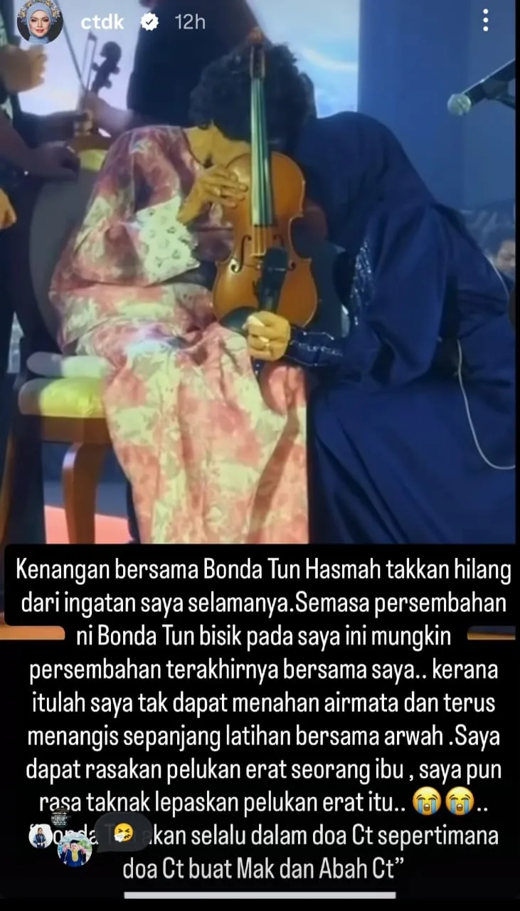 “Saya dapat rasakan pelukan erat seorang ibu,