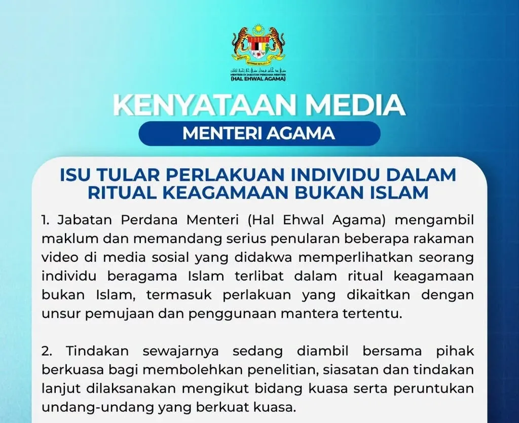 tindakan sewajarnya sedang diambil bersama pihak berkuasa bagi membolehkan penelitian dan siasatan dijalankan berhubung perkara berkenaan.