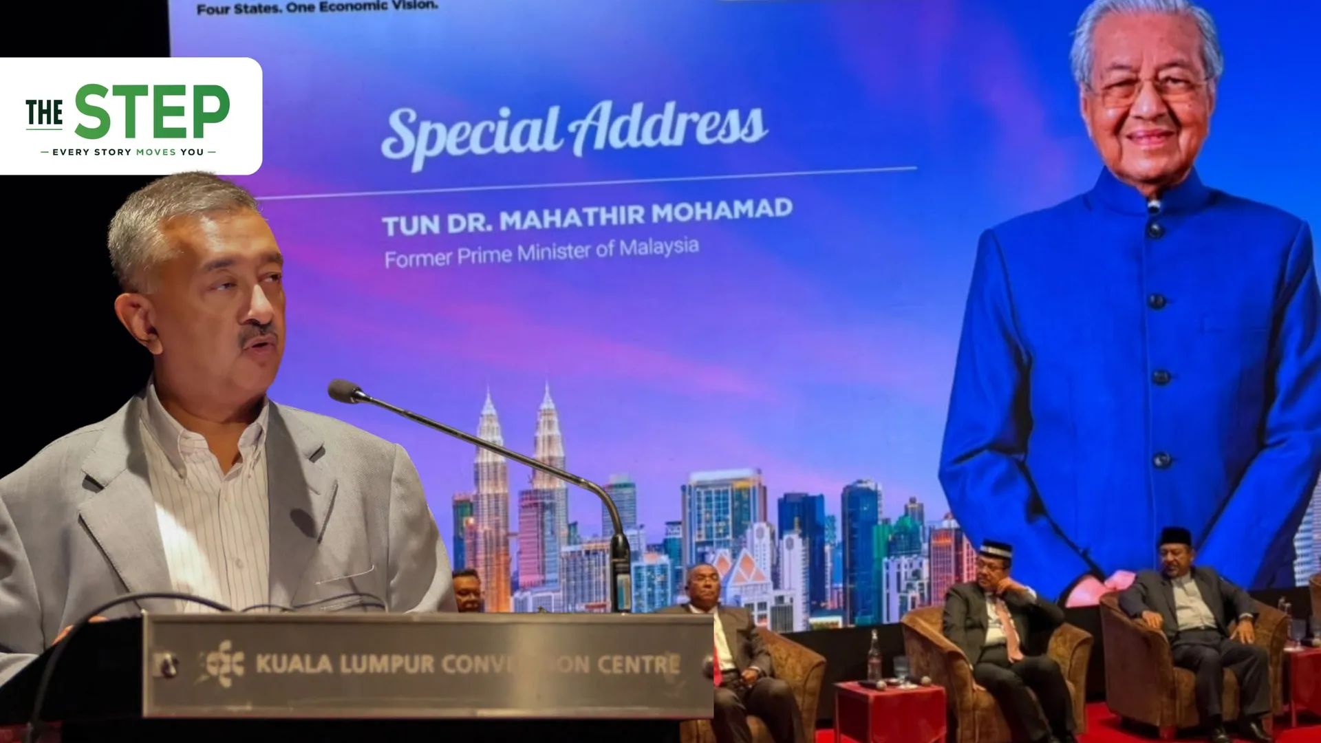 Teks ucapan Tun Dr Mahathir Mohamad dibacakan anaknya, Tan Seri Mokhzani memandangkan beliau belum pulih sepenuhnya daripada masalah kesihatan.