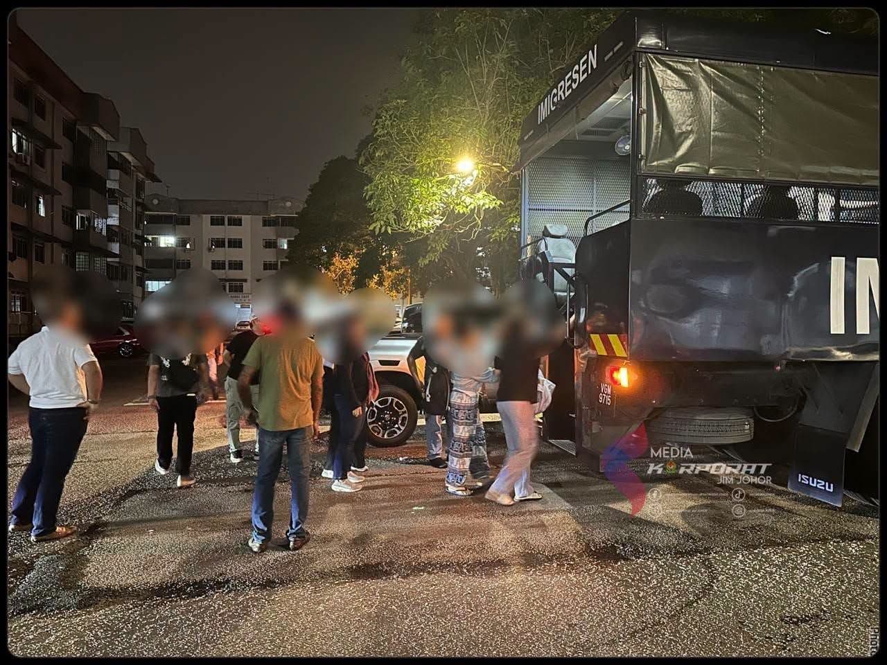 Antara warga asing yang ditahan dalam operasi penguatkuasaan Imigresen.