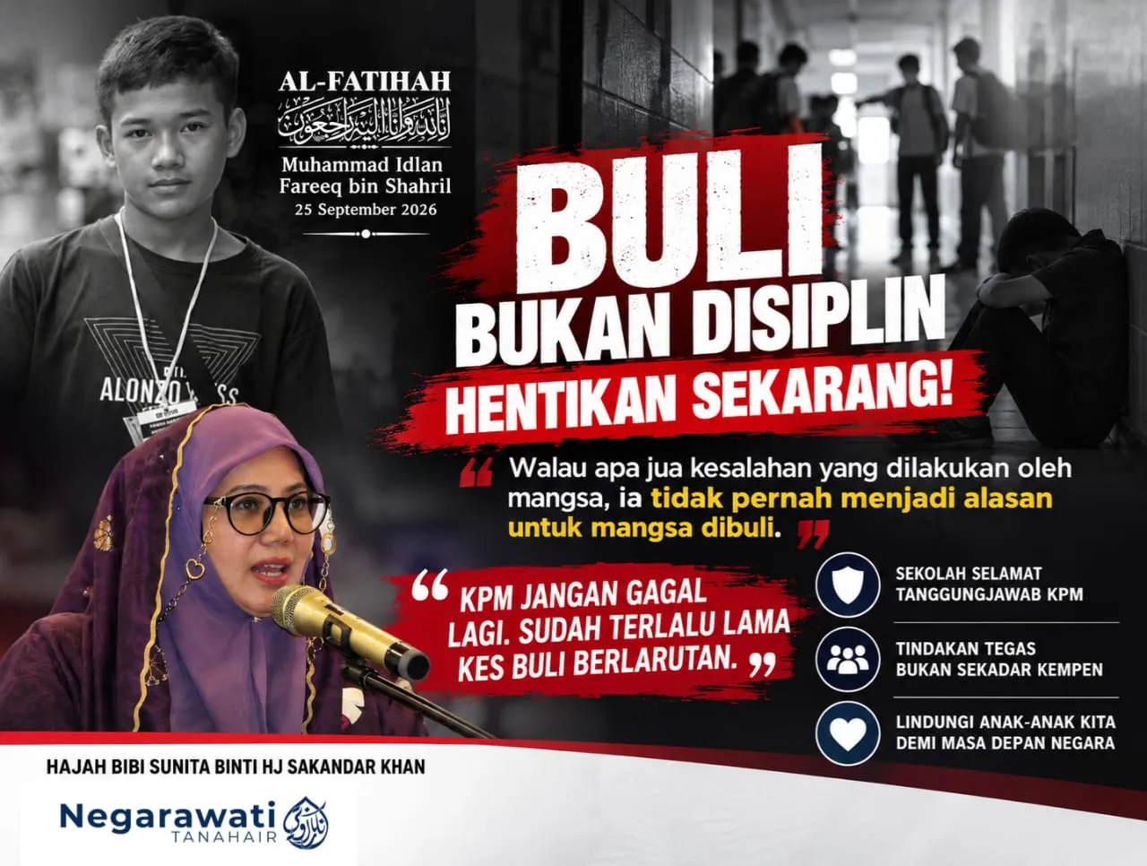 Buli bukan disiplin, hentikan sekarang.